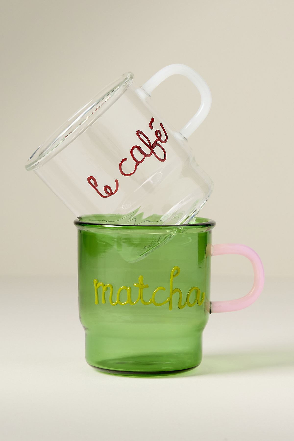 Mug en verre Love Notes