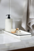 Plateau de bain en céramique Piper à bordures contrastantes