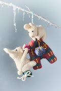 Ornement monogramme en feutre Holiday Helpers