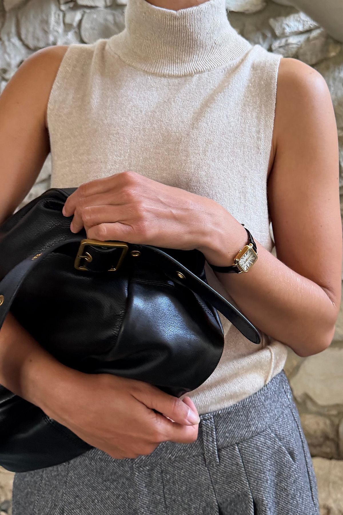 Sac à bandoulière moyen en cuir Hatton By Anthropologie