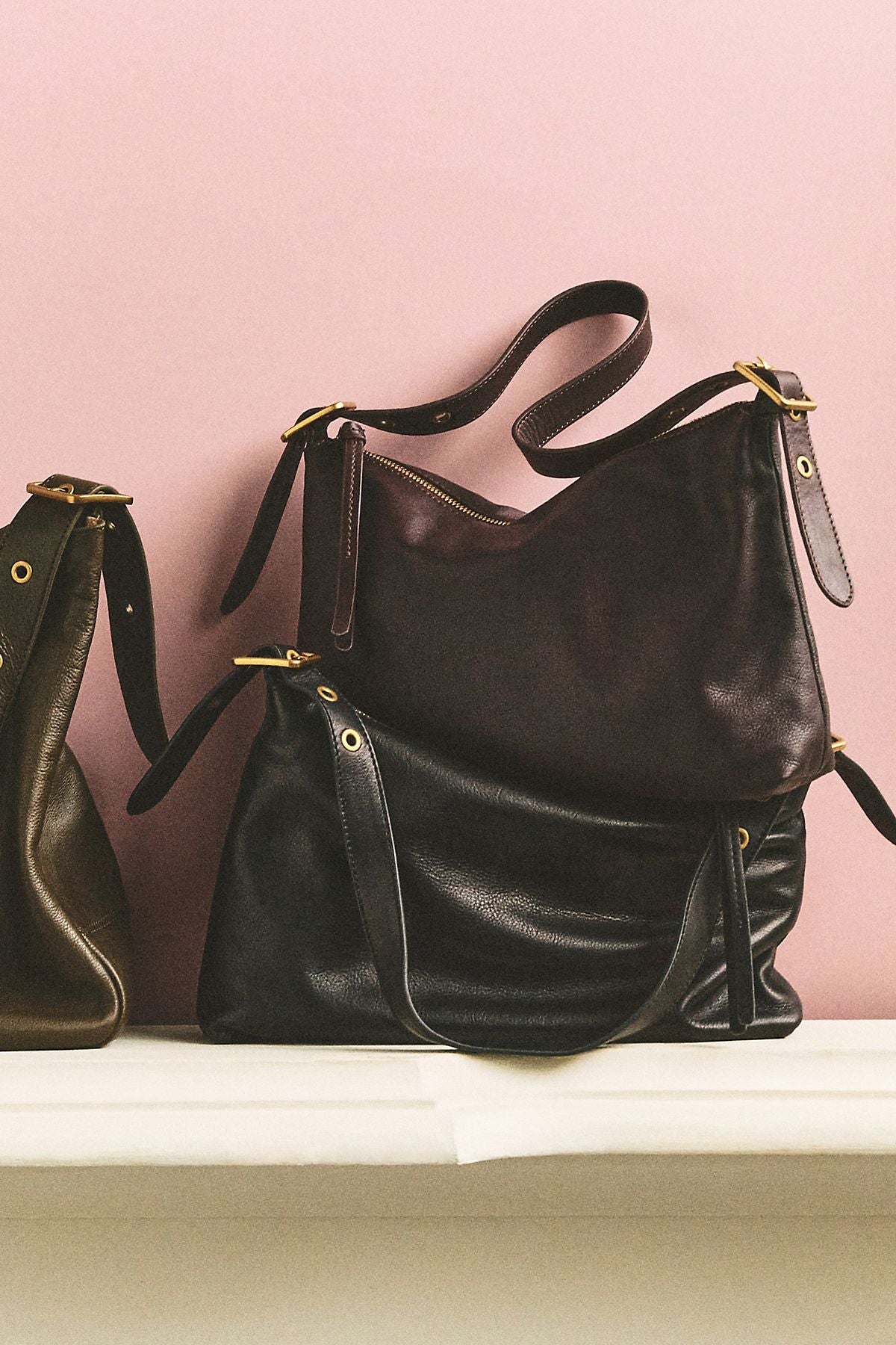 Sac à bandoulière moyen en cuir Hatton By Anthropologie