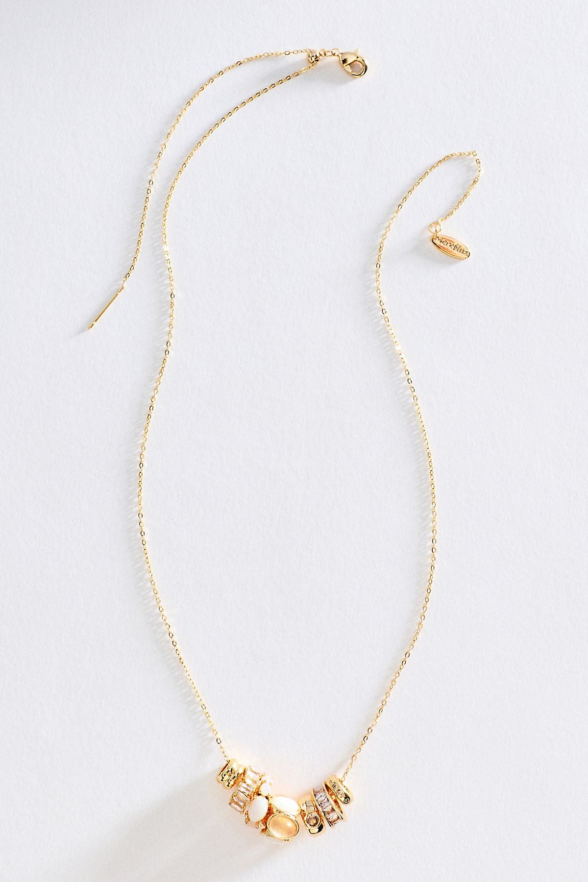Collier à pendentif bague pierre de naissance By Anthropologie