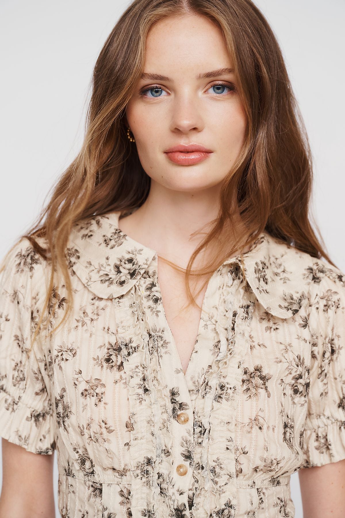 Pilcro Keira Waisted Tuxedo Blouse