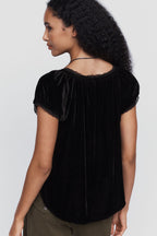 By Anthropologie Amber Velvet Top