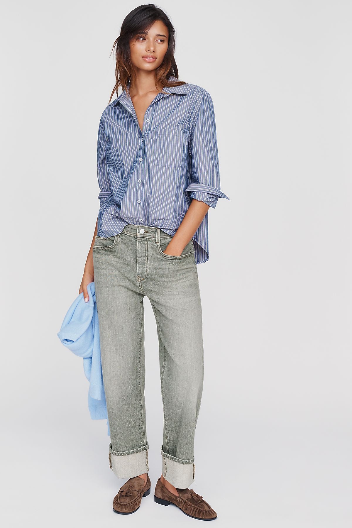 Maeve Kate 100% Cotton Classic Buttondown Shirt
