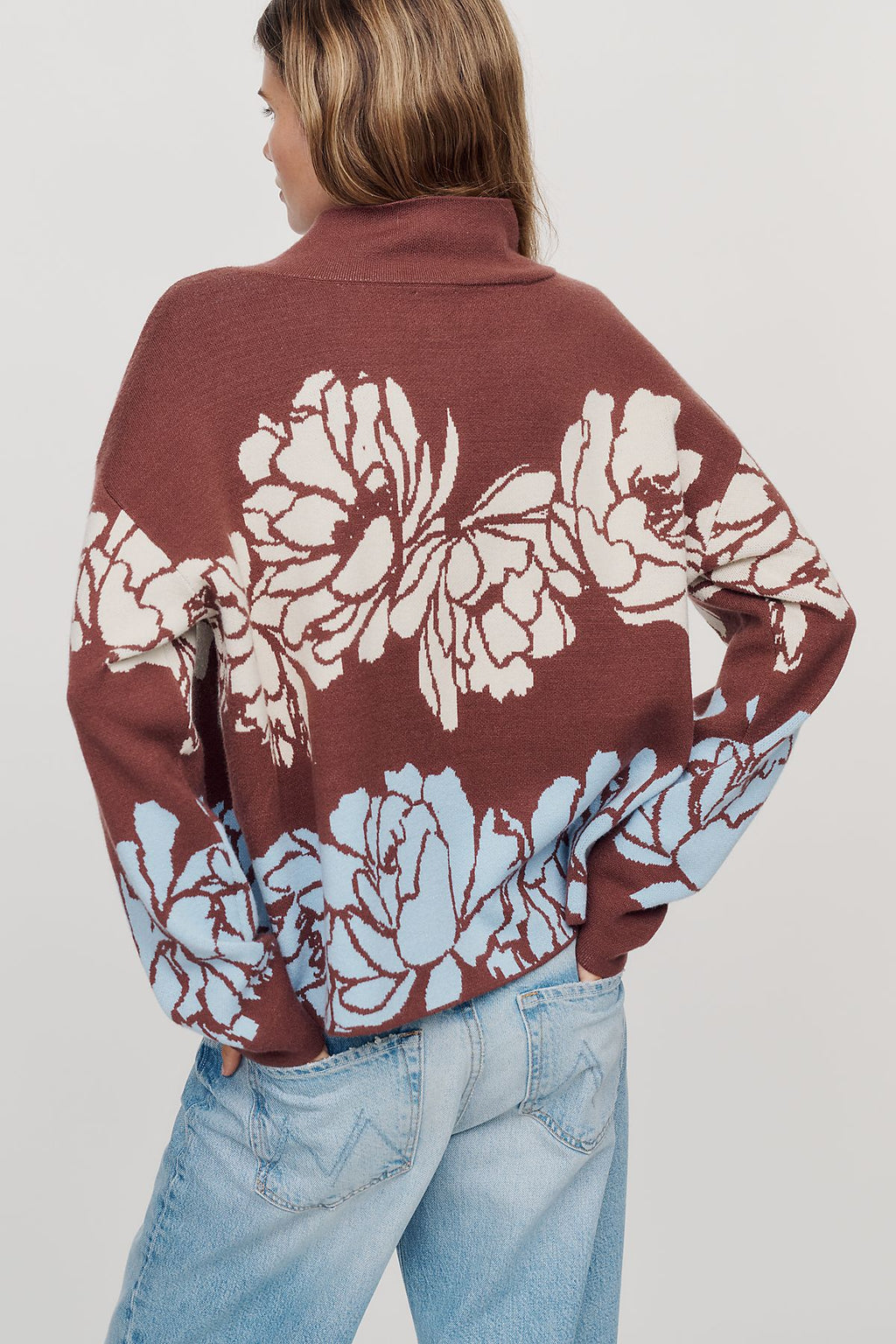 Maeve Carys Mock Neck Sweater