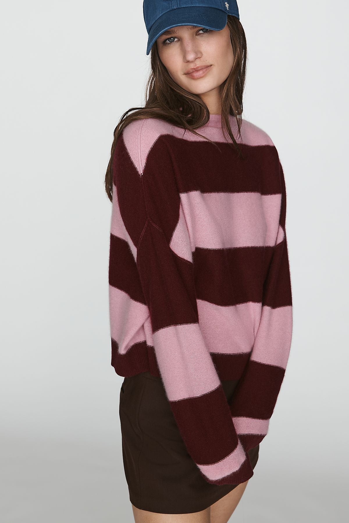 Pilcro Alani 100% Cashmere Mock-Neck Sweater