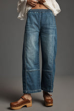 Pilcro Izzie Relaxed Pull On Barrel Jeans