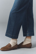 Maeve Colette High-Rise Wide-Leg Cropped Jeans