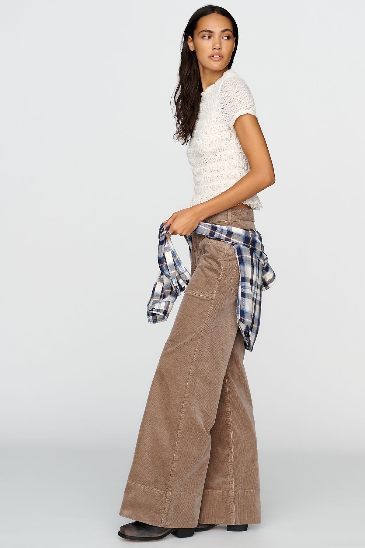 Pilcro Rylan Corduroy High Rise Flare Jeans