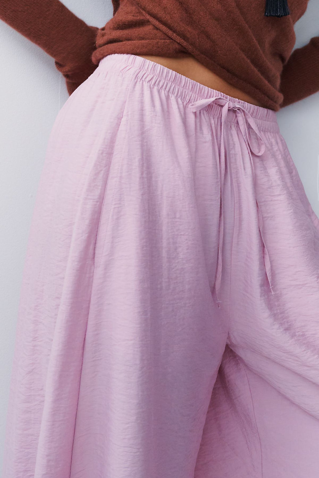 By Anthropologie Reverie Lace-Trim Tapered Pants
