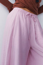 By Anthropologie Reverie Lace-Trim Tapered Pants