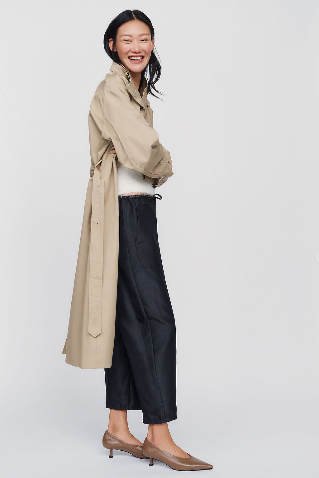 Maeve Marnie Taffeta Tapered Pants