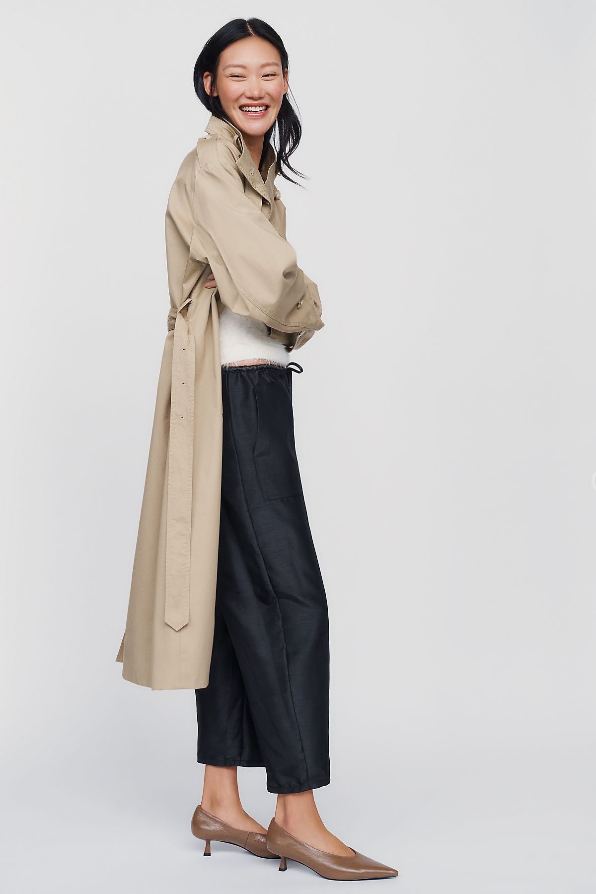 Maeve Marnie Taffeta Tapered Pants