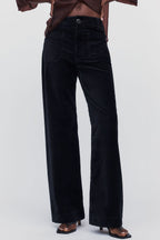 Maeve Colette Full Length Velvet Pants