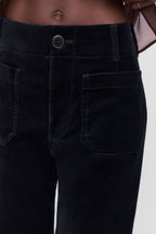 Maeve Colette Full Length Velvet Pants