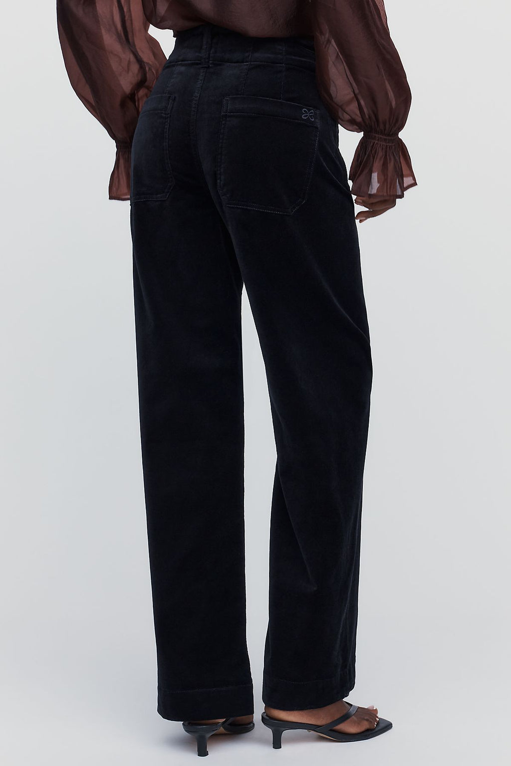 Maeve Colette Full Length Velvet Pants