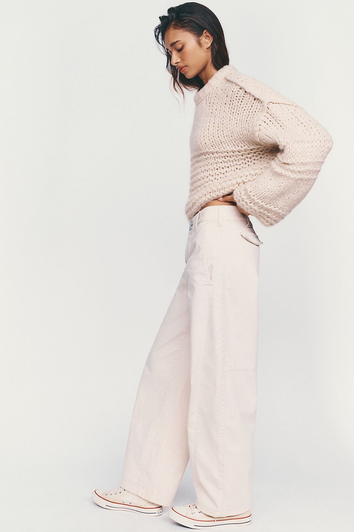 Pilcro Aero Wide-Leg Chino Pants