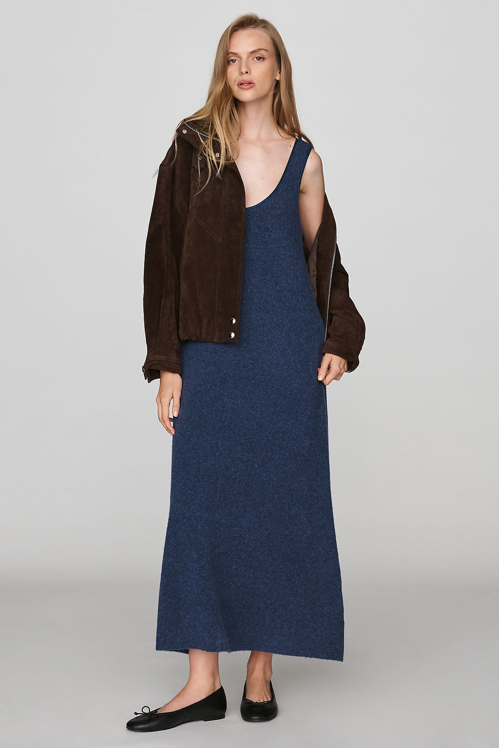 By Anthropologie Sleeveless Sweater Midi Dress