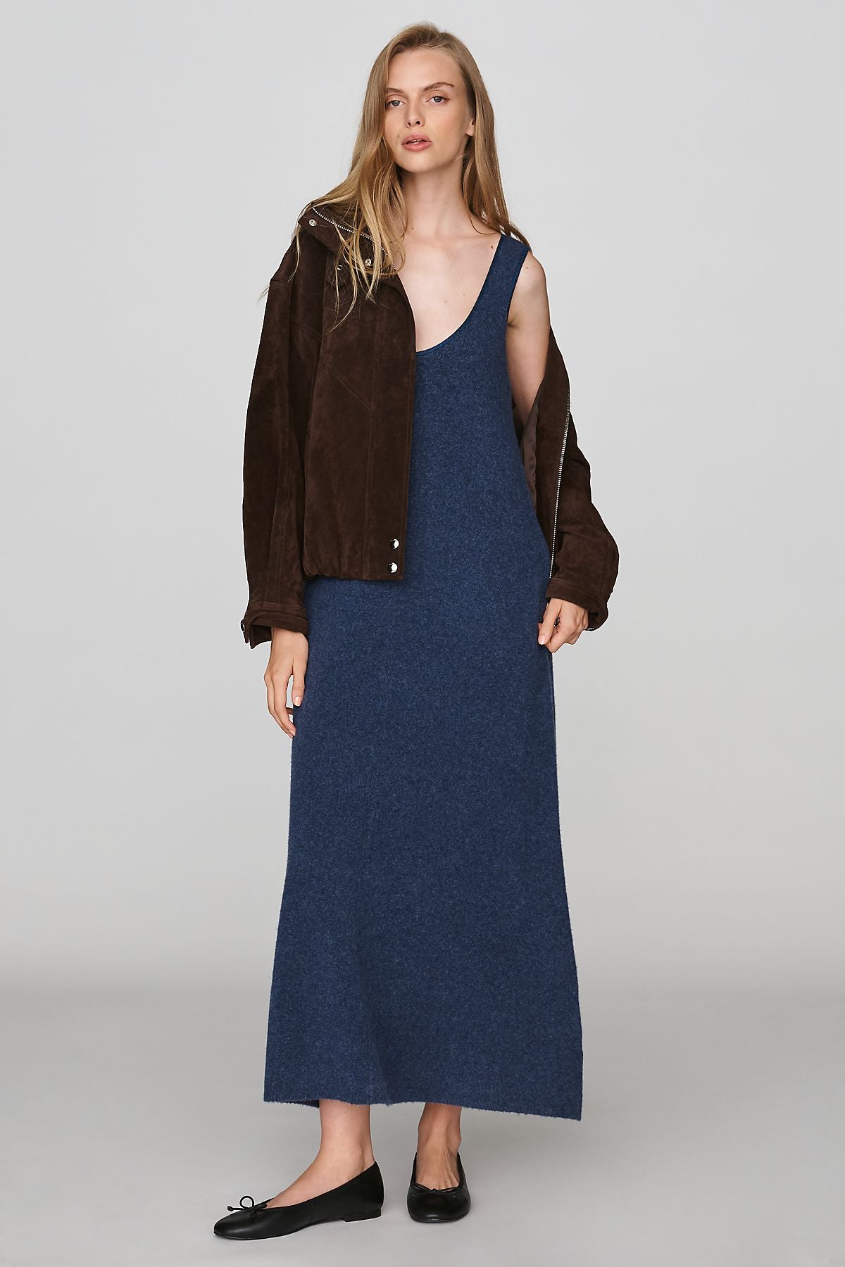 By Anthropologie Sleeveless Sweater Midi Dress