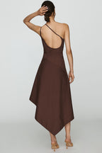 Yukiko Noritake x Anthropologie Asymmetric Floral Midi Dress