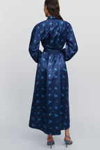 Mona Silken Maxi Shirtdress