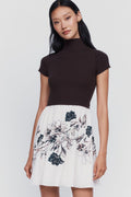 Thea Short Sleeve Twofer Mini Dress