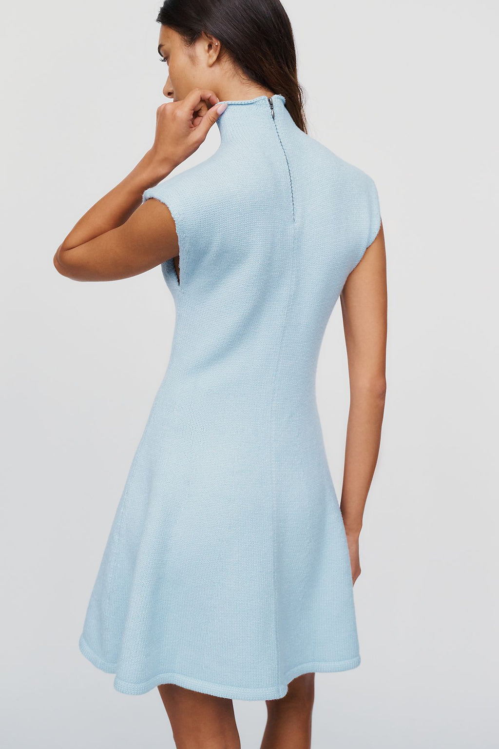 By Anthropologie Mock Neck Sweater Mini Dress