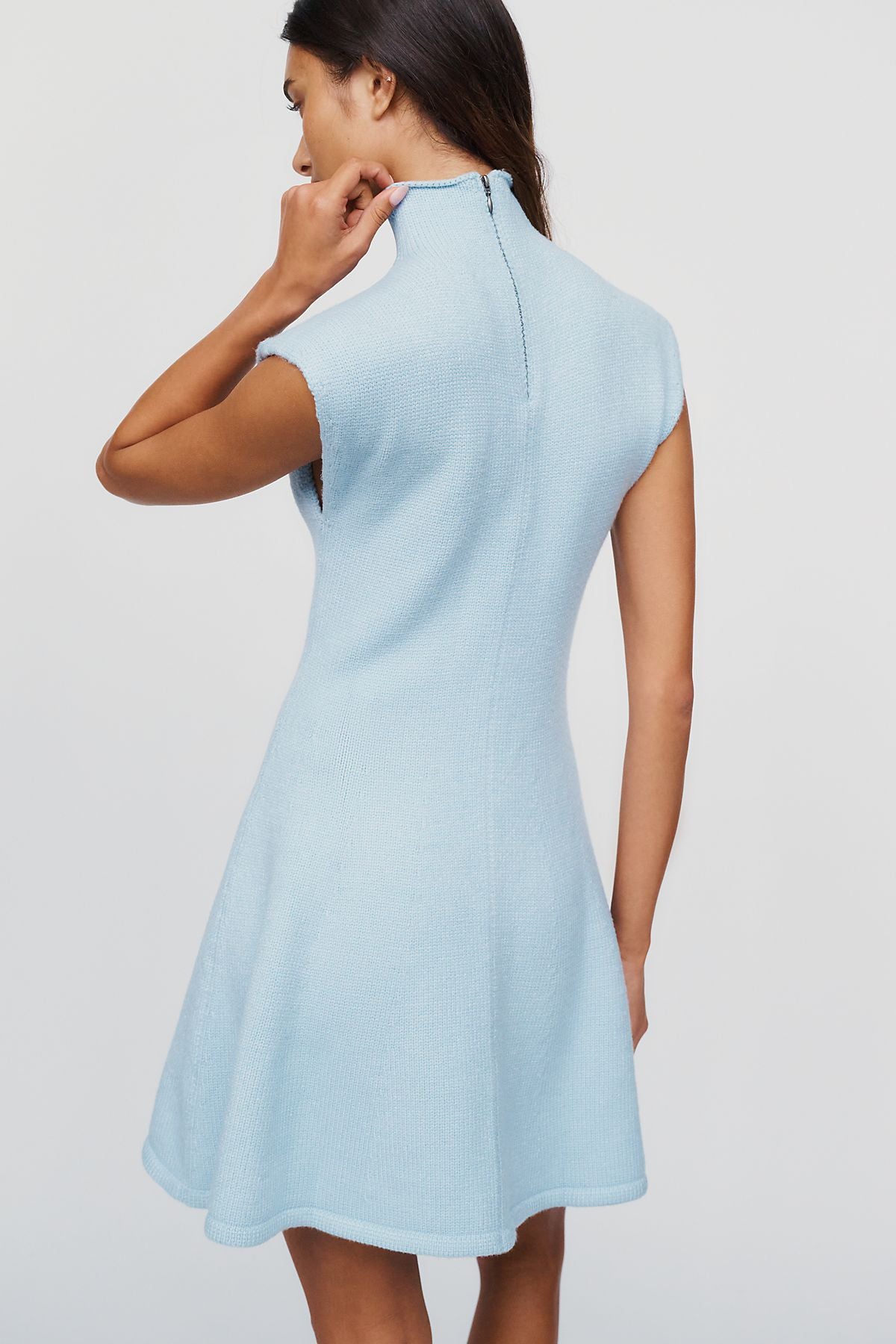 By Anthropologie Mock Neck Sweater Mini Dress