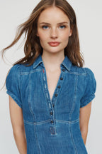 Pilcro Rebekah Denim Slim Midi Dress