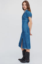 Pilcro Rebekah Denim Slim Midi Dress