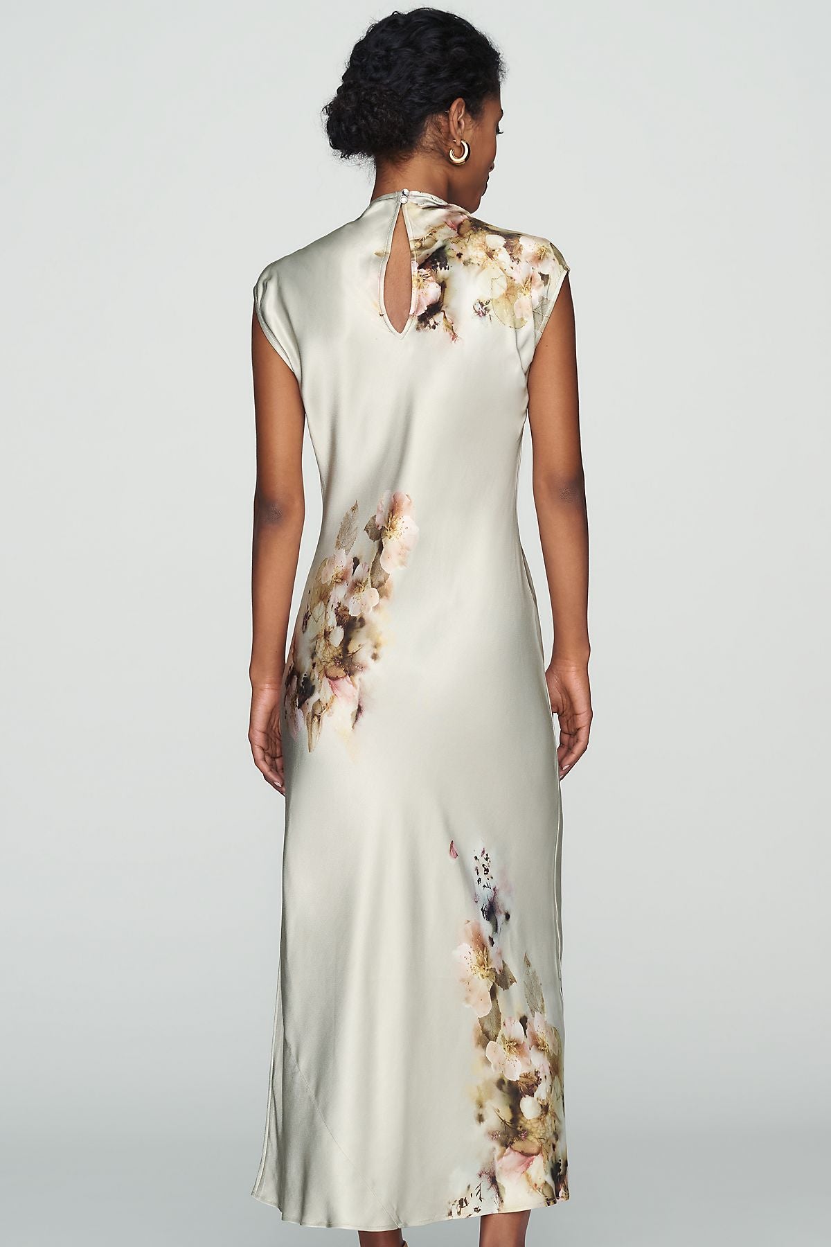 Maeve Charlette Mock Neck Midi Slip Dress
