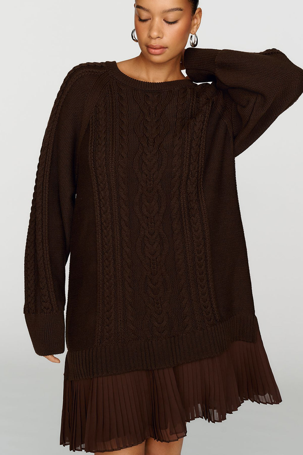 Delphine Sweater Twofer Mini Dress