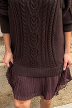 Delphine Sweater Twofer Mini Dress