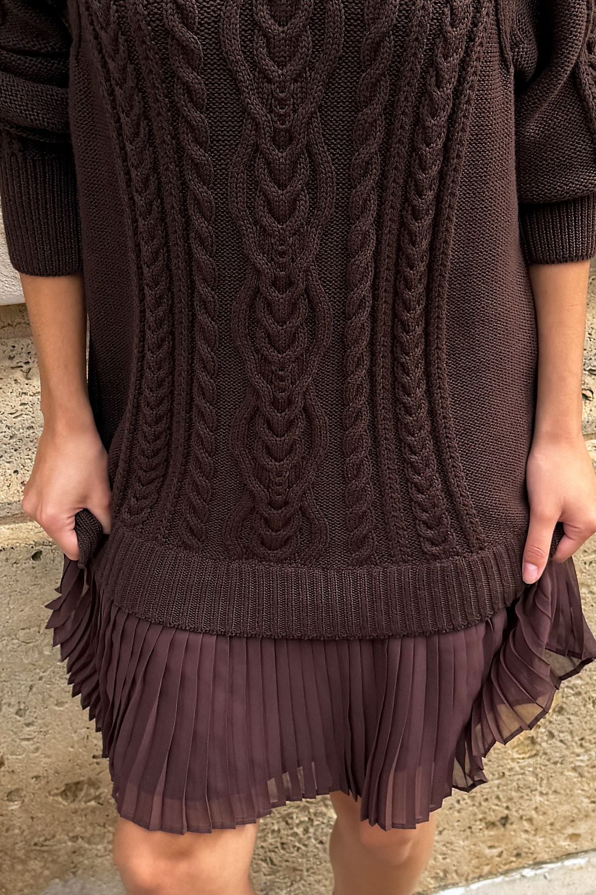 Delphine Sweater Twofer Mini Dress