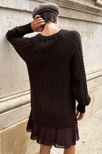 Delphine Sweater Twofer Mini Dress