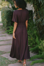 Exquise Tobie Boat Neck Midi Dress