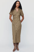 Pilcro Greer Denim Midi Shirtdress