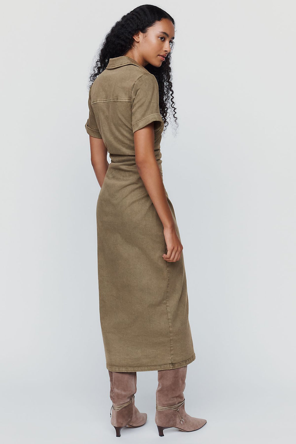 Pilcro Greer Denim Midi Shirtdress