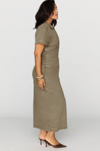 Pilcro Greer Denim Midi Shirtdress