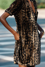 Pilcro Aly Velvet Puff-Sleeve Mini Dress