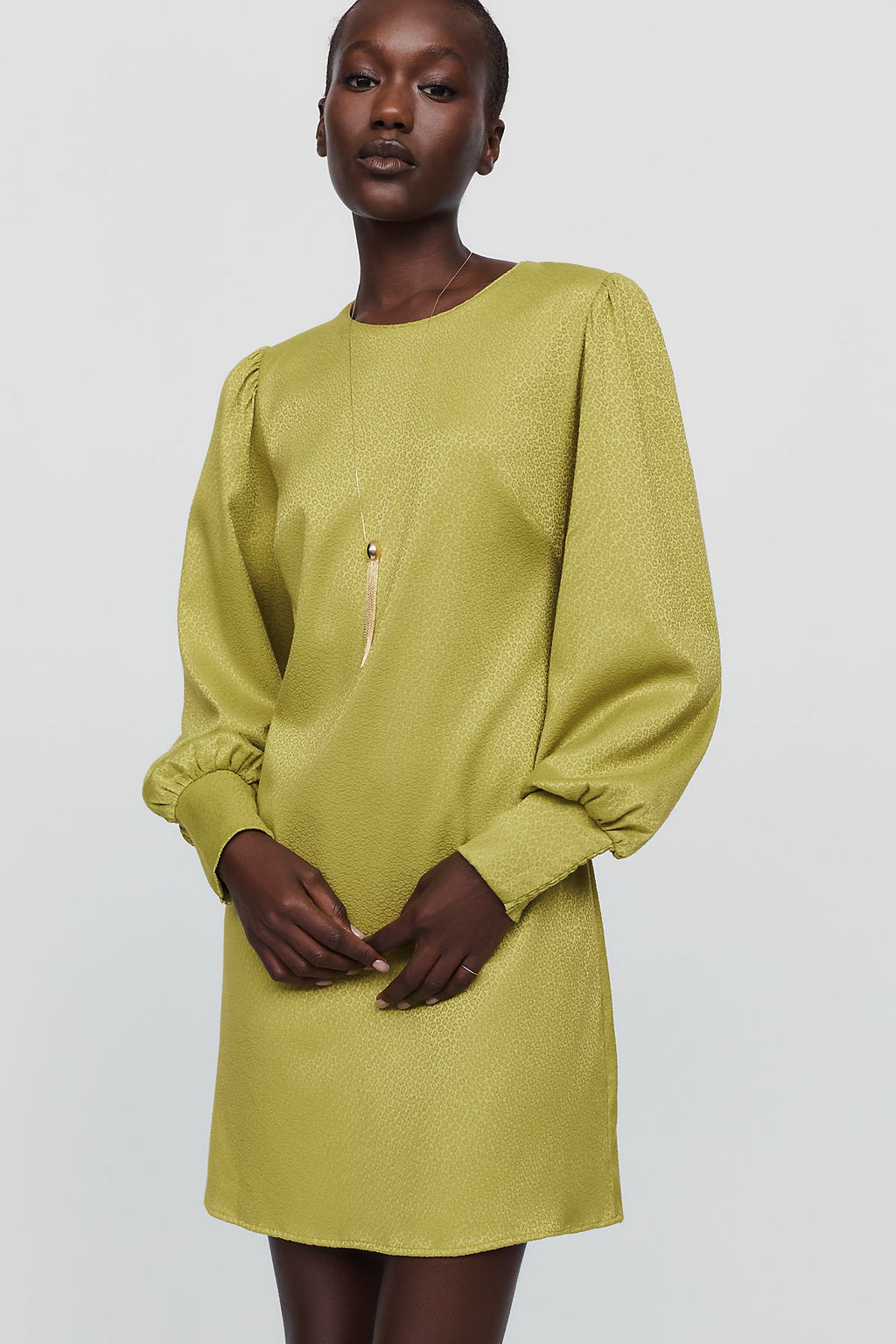By Anthropologie Satin Mini Dress