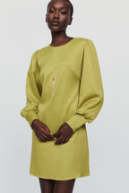 By Anthropologie Satin Mini Dress