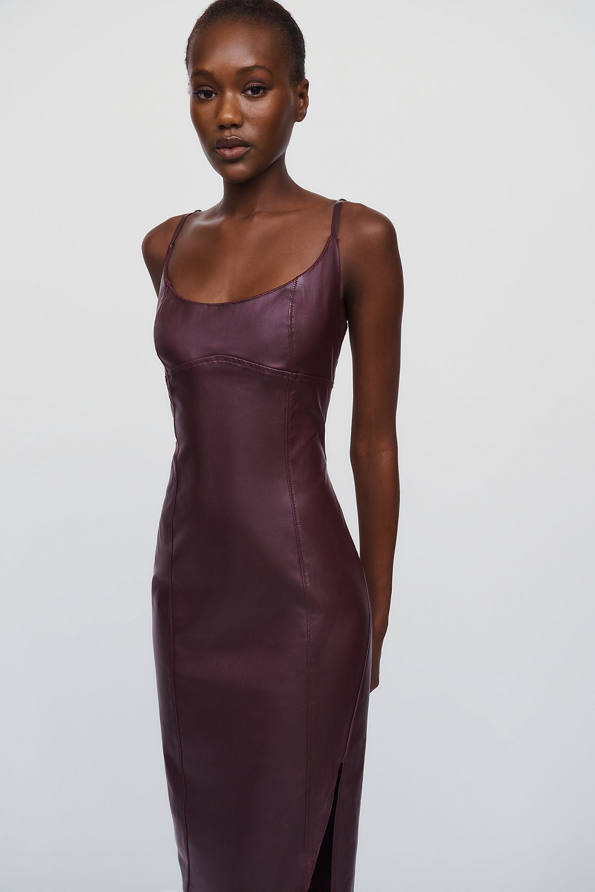 Pilcro Scoop Neck Slim Midi Dress