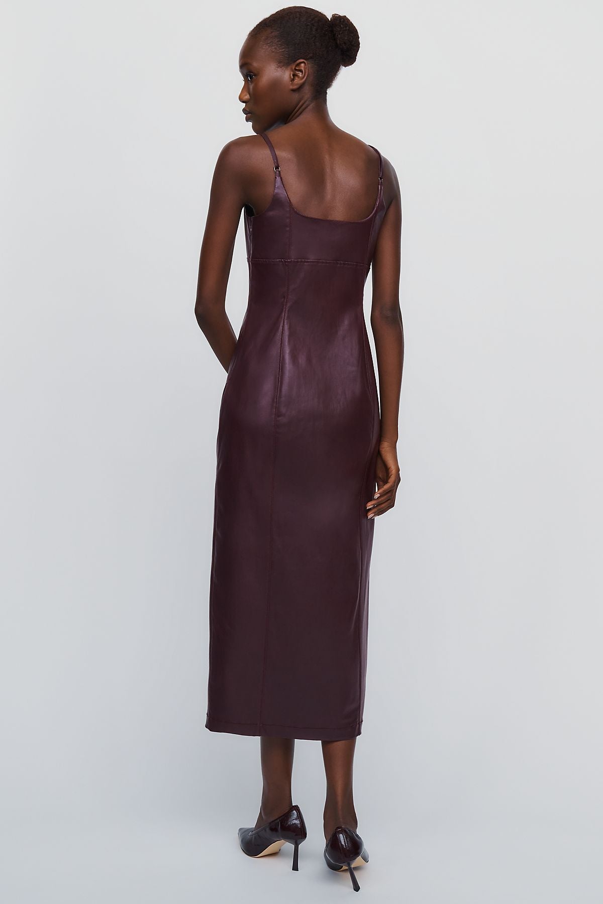 Pilcro Scoop Neck Slim Midi Dress