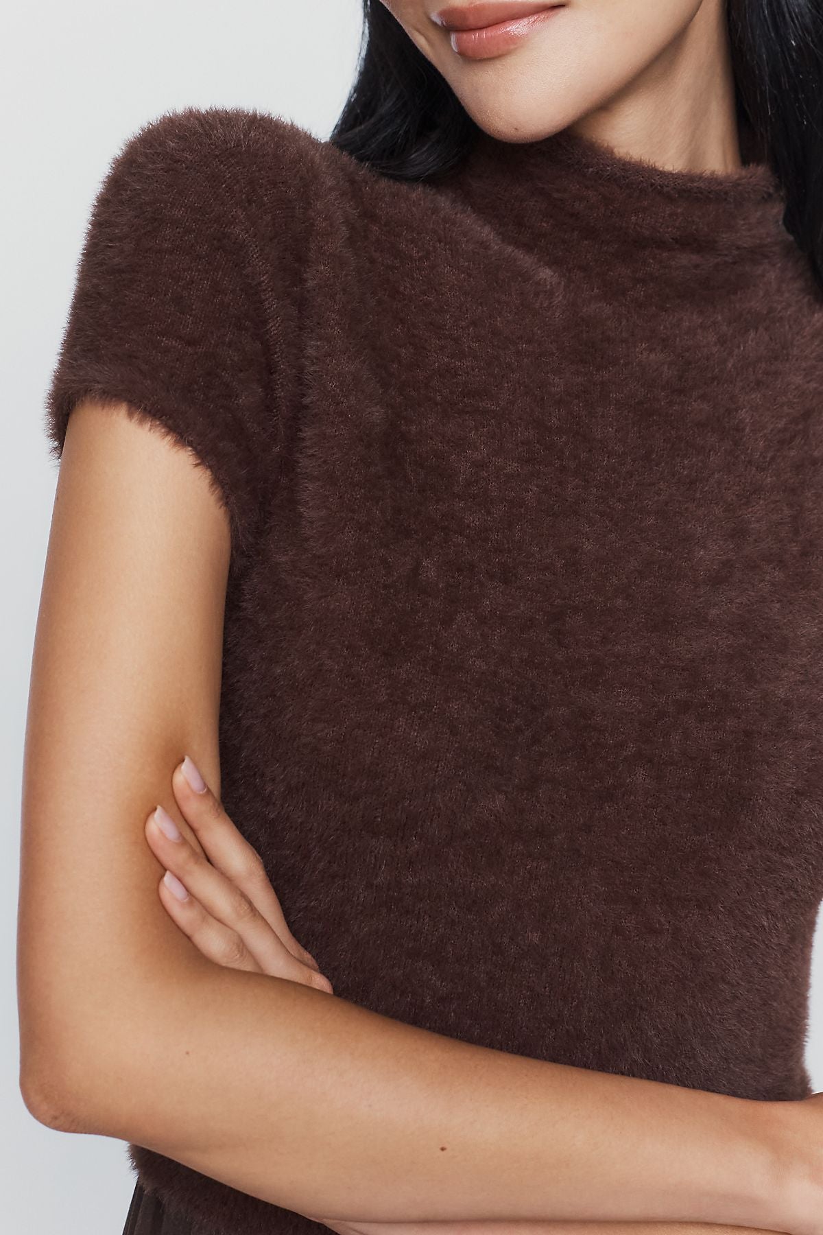 By Anthropologie Thea Twofer Eyelash Sweater Dress