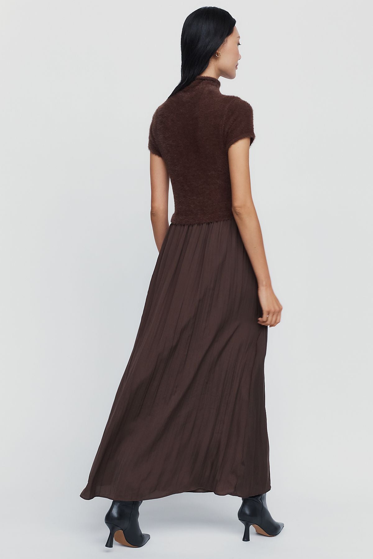 By Anthropologie Thea Twofer Eyelash Sweater Dress