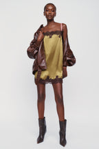 Reformation Emma-Rose 100% Silk Mini Dress