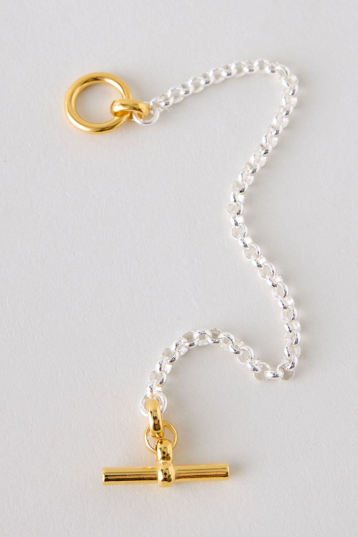 Tilly Sveaas Bracelet Chaîne Belcher à Barre en T en Métal Mixte