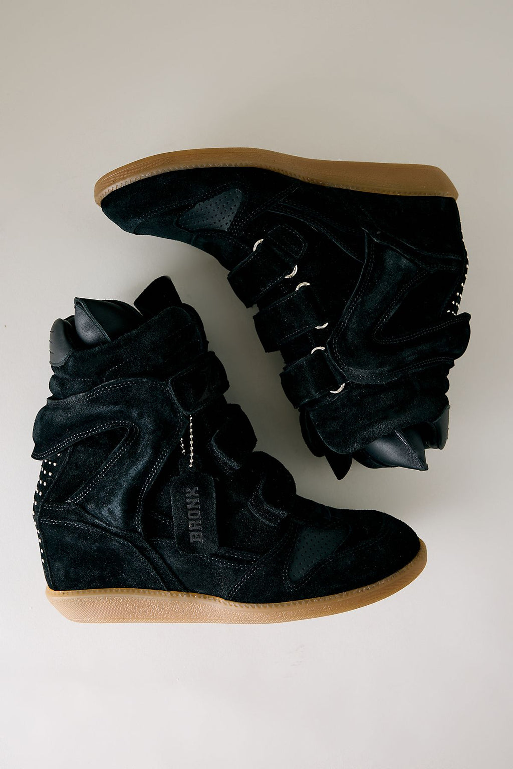 Baskets compensées en daim Jaeyy Bronx